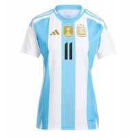 Billiga Argentina Angel Di Maria #11 Hemma fotbollskläder Dam Copa America 2024 Kortärmad